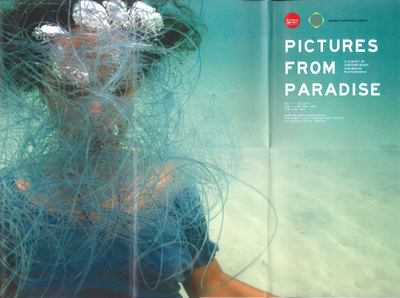 Colour scan of Pictures from Paradise: A Survey of Contemporary Caribbean Photography poster, 2014.